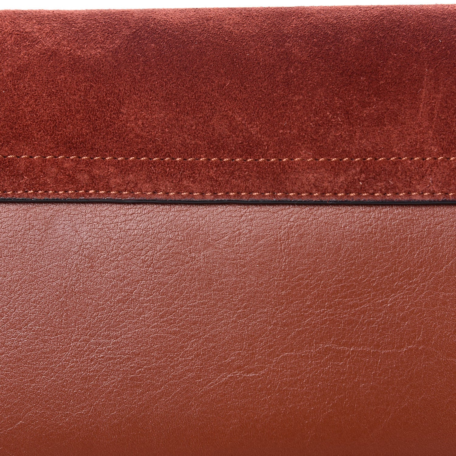 Chloe Suede Calfskin Small Faye Shoulder Bag Saffron Red 9 of 14
