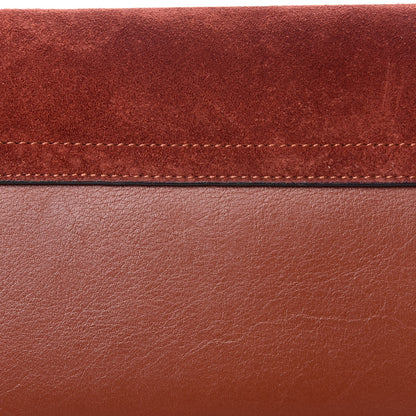 Chloe Suede Calfskin Small Faye Shoulder Bag Saffron Red 9 of 14