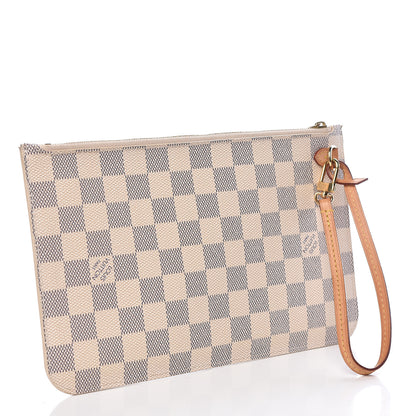 Louis Vuitton Damier Azur Neverfull MM GM Pochette 3 of 12