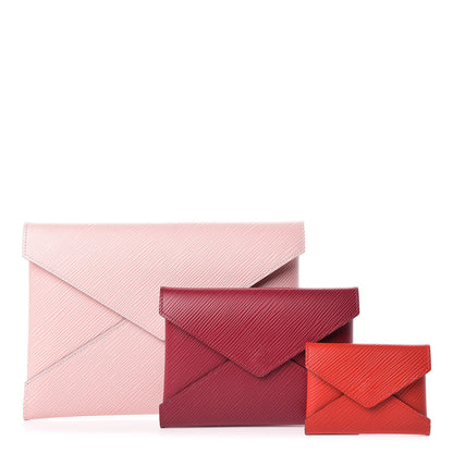 Louis Vuitton Epi Kirigami Pochette Set Rose Ballerine Fuchsia Coquelicot 1 of 10