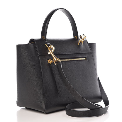 Celine Grained Calfskin Micro Belt Bag Black 3 of 12