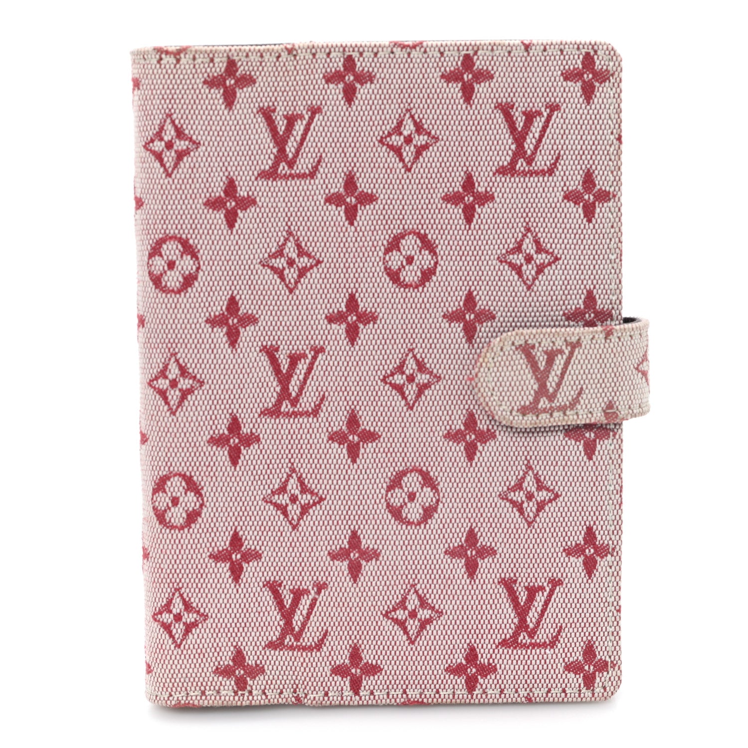 Louis Vuitton Mini Lin Small Ring Agenda Cover Cherry 1 of 8