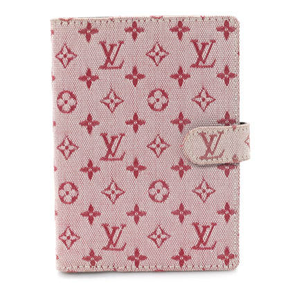 Louis Vuitton Mini Lin Small Ring Agenda Cover Cherry 1 of 8