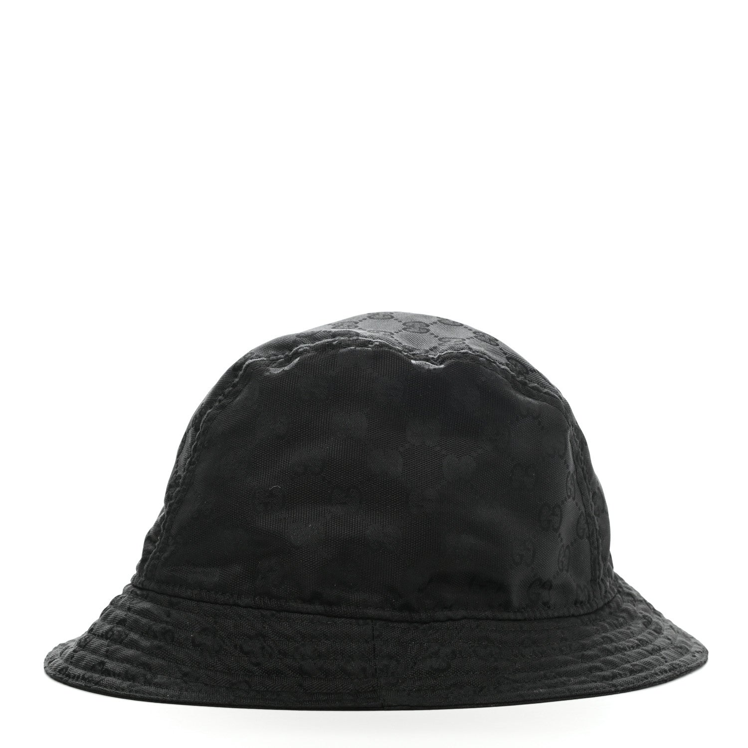 Gucci Nylon Monogram Bucket Hat XL Black 5 of 10