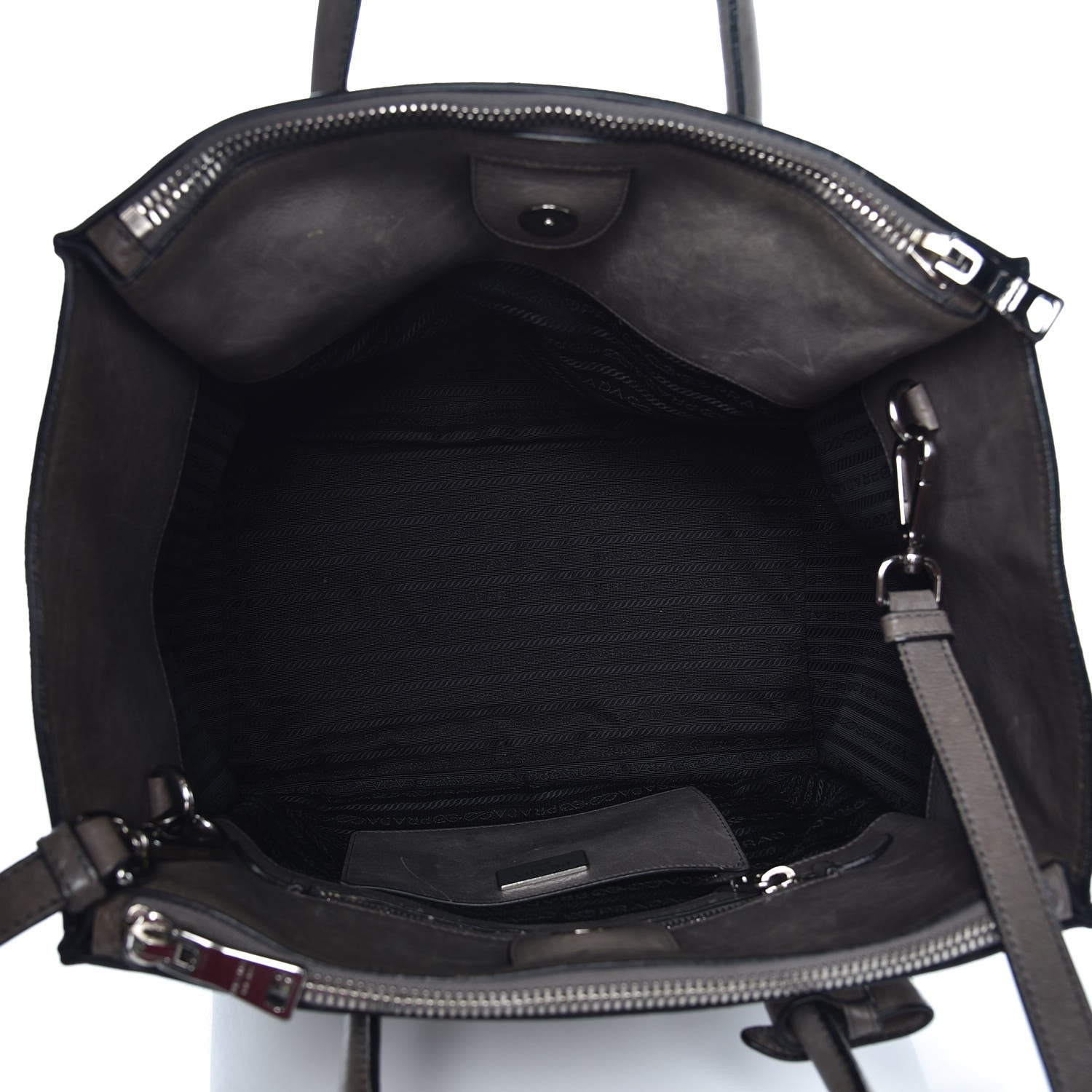 Prada Glace Calf Twin Pocket Tote Marmo 7 of 20