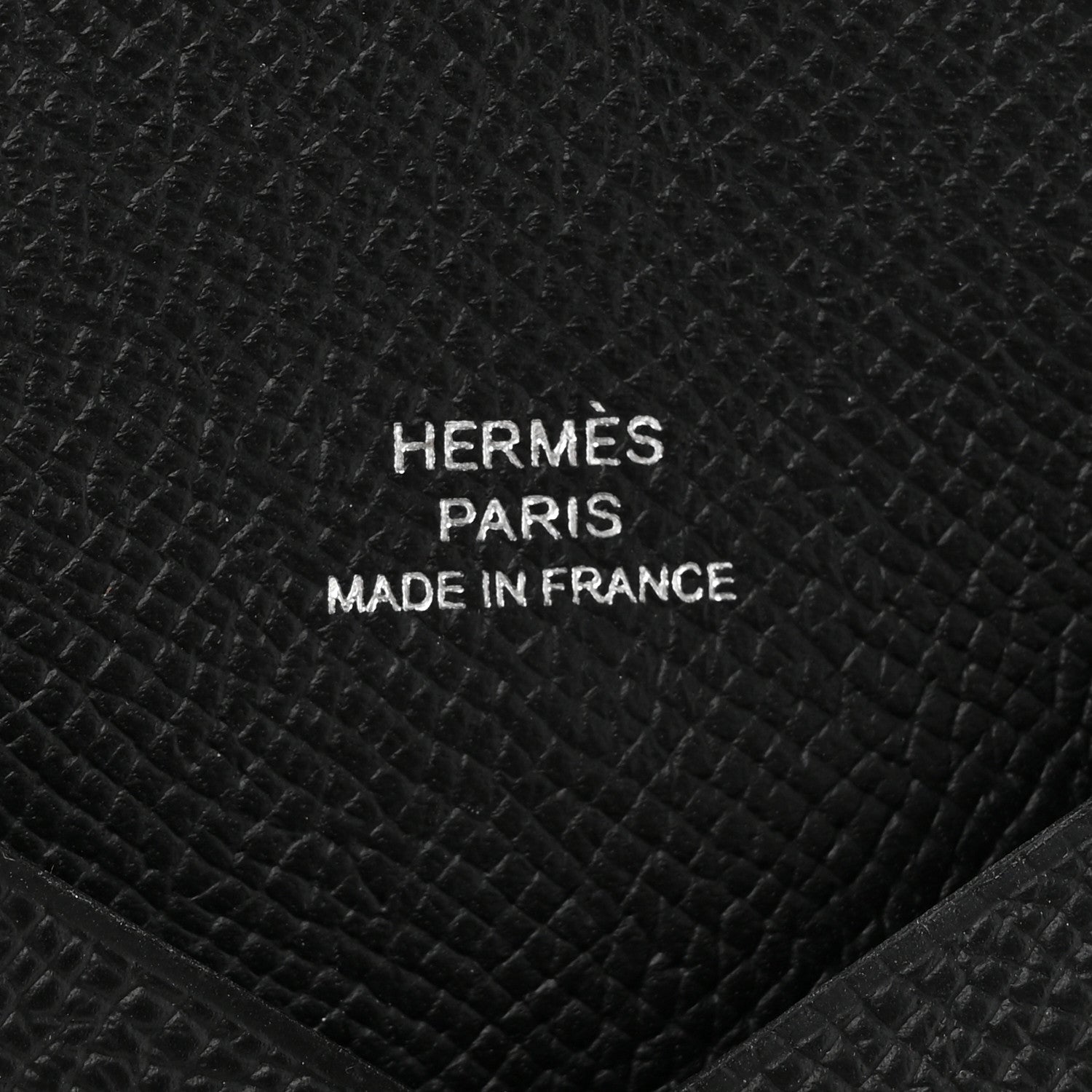 Hermes Epsom Calvi Card Case Black 6 of 8