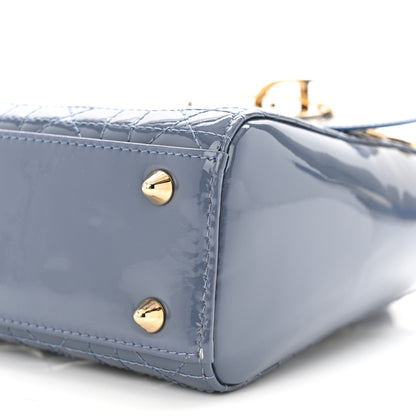 Christian Dior Patent Cannage Small Lady Dior Cloud Blue 10 of 11
