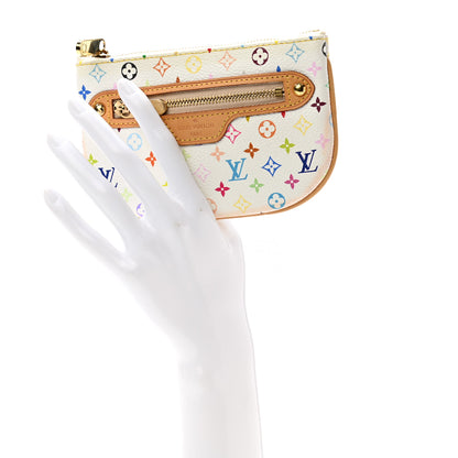 Louis Vuitton Monogram Multicolor Pochette Plate MM White 2 of 9