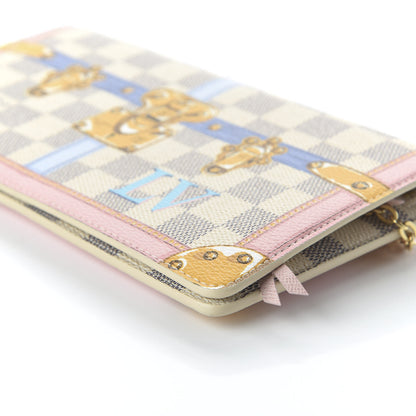 Louis Vuitton Damier Azur Summer Trunks Pochette Weekend 7 of 10