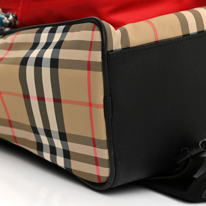 Burberry Econyl Vintage Check Kids Monogram Backpack Archive Beige 14 of 17