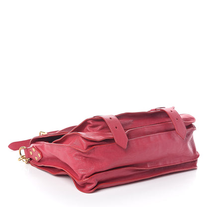 Proenza Schouler Lambskin Medium PS1 Satchel Raspberry 4 of 9