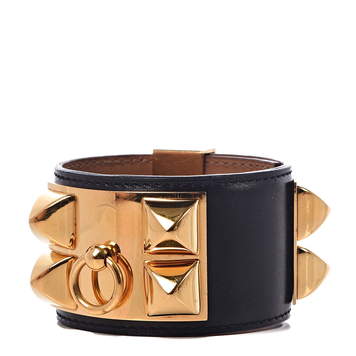 Hermes Box Collier De Chien CDC Bracelet S Black 1 of 8