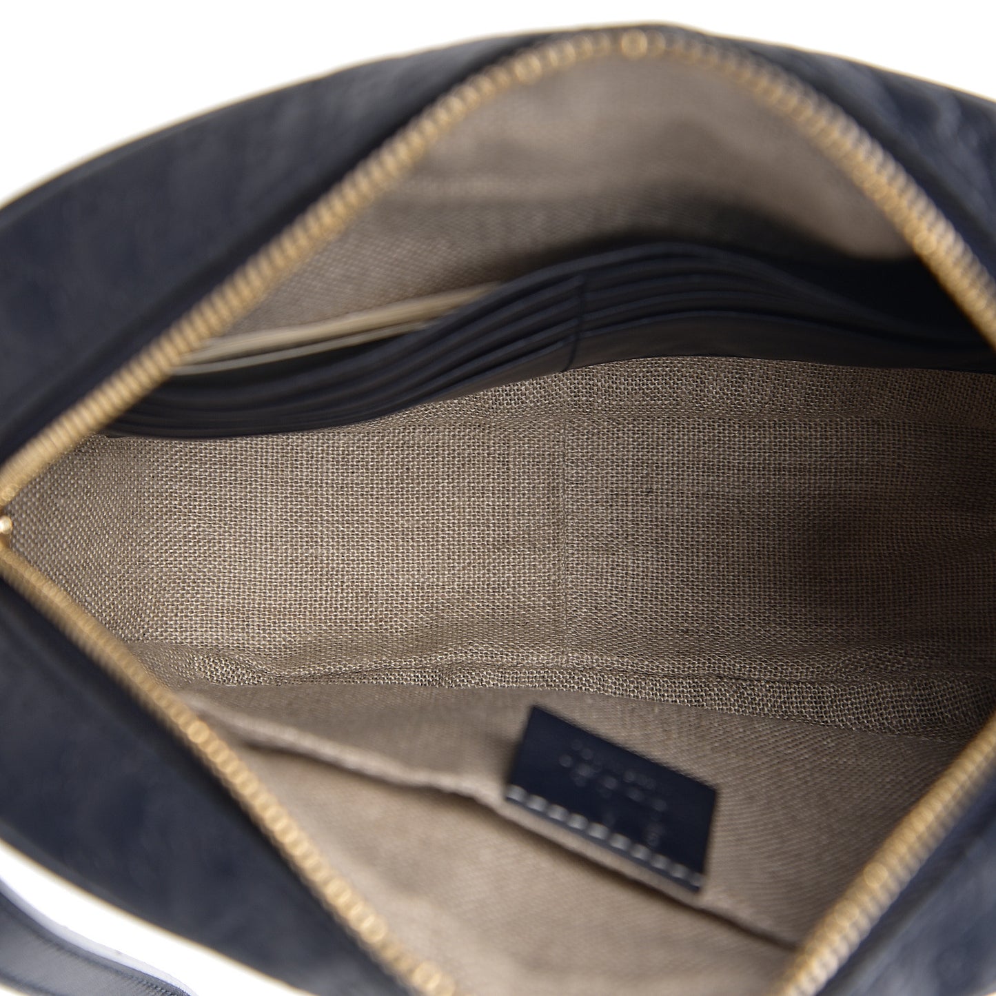 Soft Microguccissima Mini Bree Messenger Bag Blue