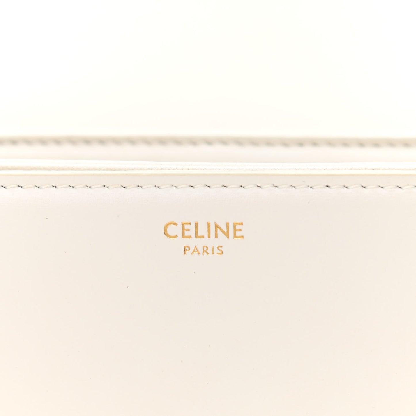 Shiny Calfskin Medium Triomphe White