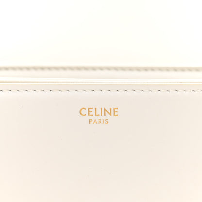 Celine Shiny Calfskin Medium Triomphe White 6 of 13