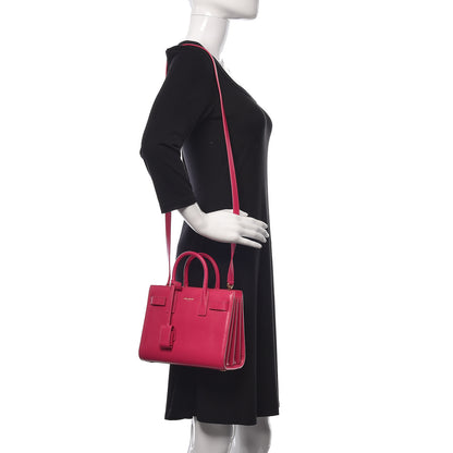 Saint Laurent Calfskin Nano Sac De Jour Bubblegum 2 of 13