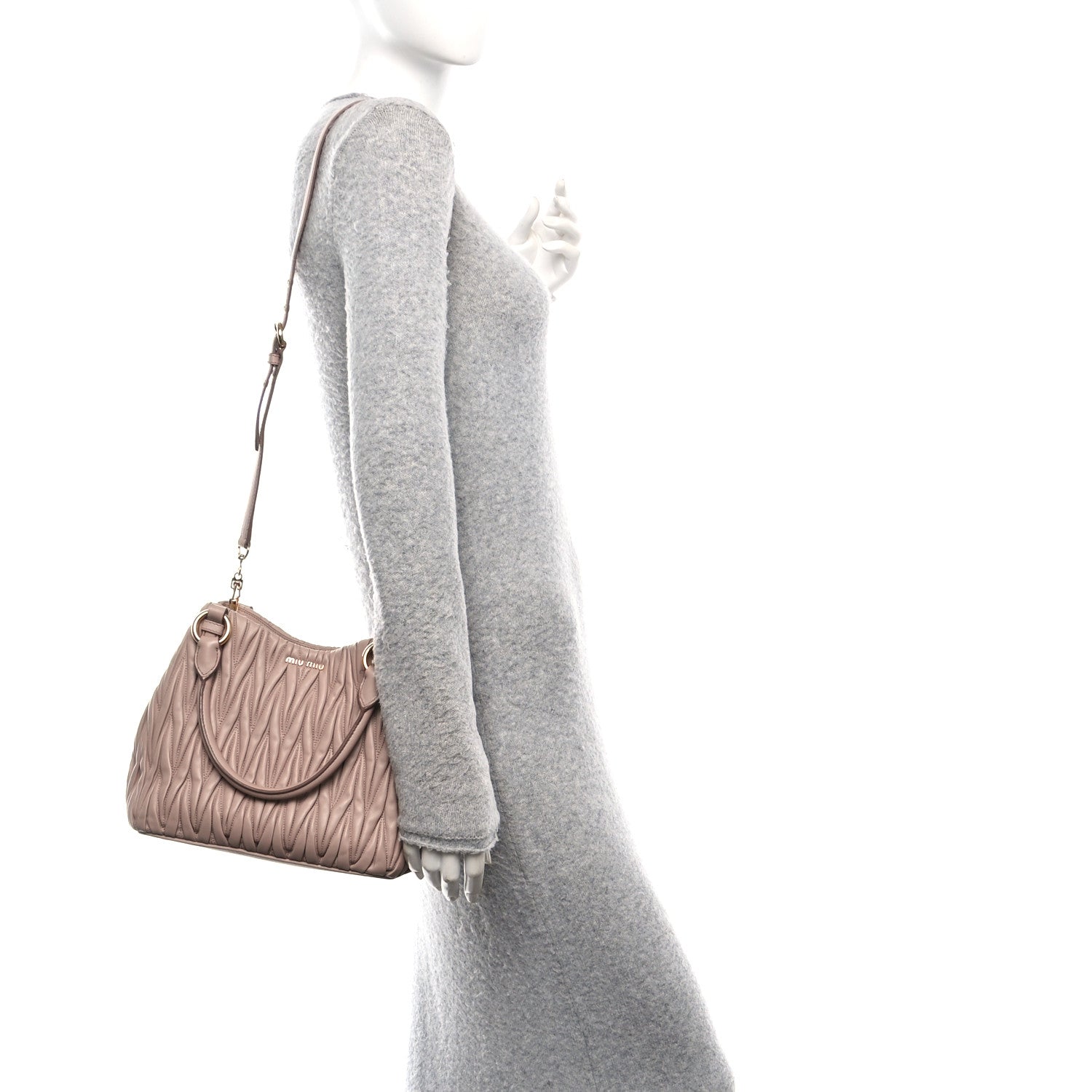 Miu Miu Nappa Matelasse Tote Cammeo 2 of 15