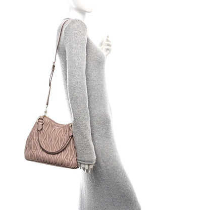 Miu Miu Nappa Matelasse Tote Cammeo 2 of 15