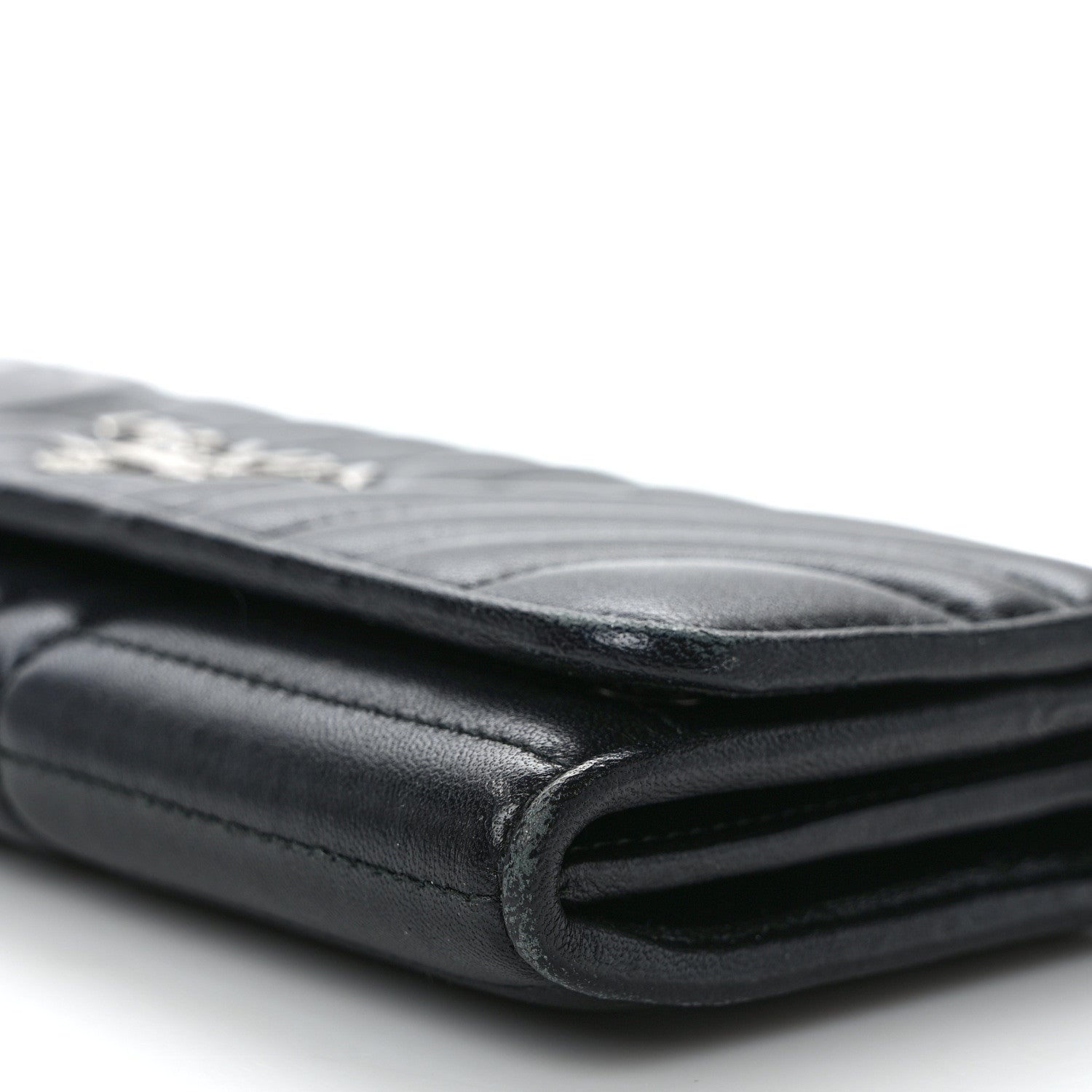 Prada Soft Calfskin Diagramme Continental Wallet Black 8 of 13