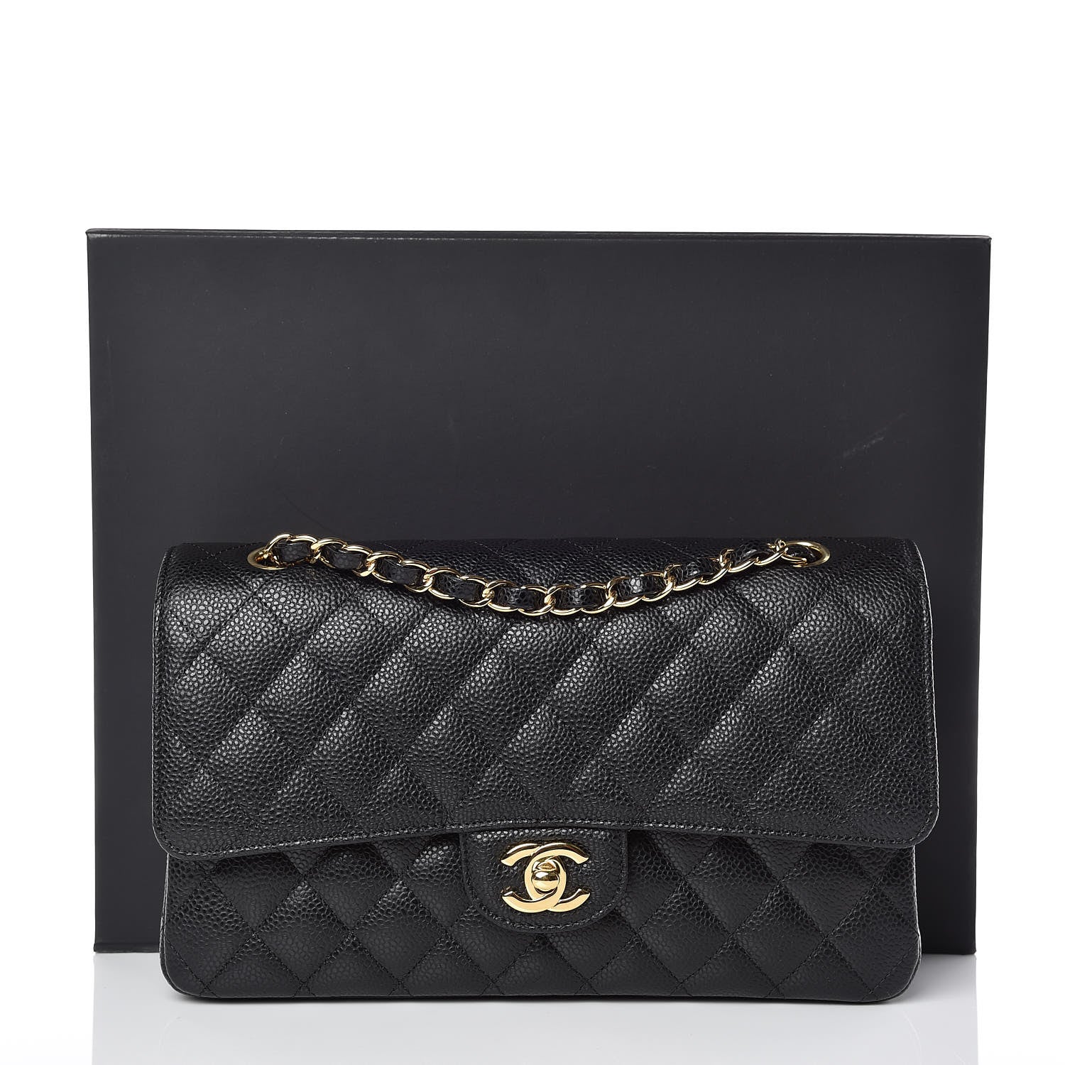Chanel Caviar Quilted Medium Double Flap Black 10 of 10