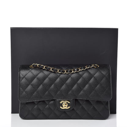 Chanel Caviar Quilted Medium Double Flap Black 10 of 10