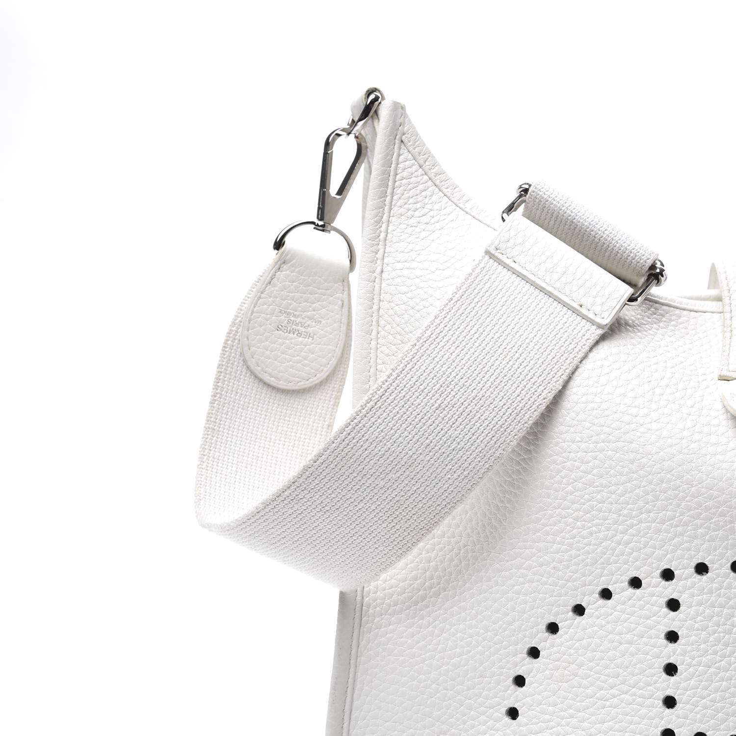 Hermes Taurillon Clemence Evelyne III PM White 20 of 20