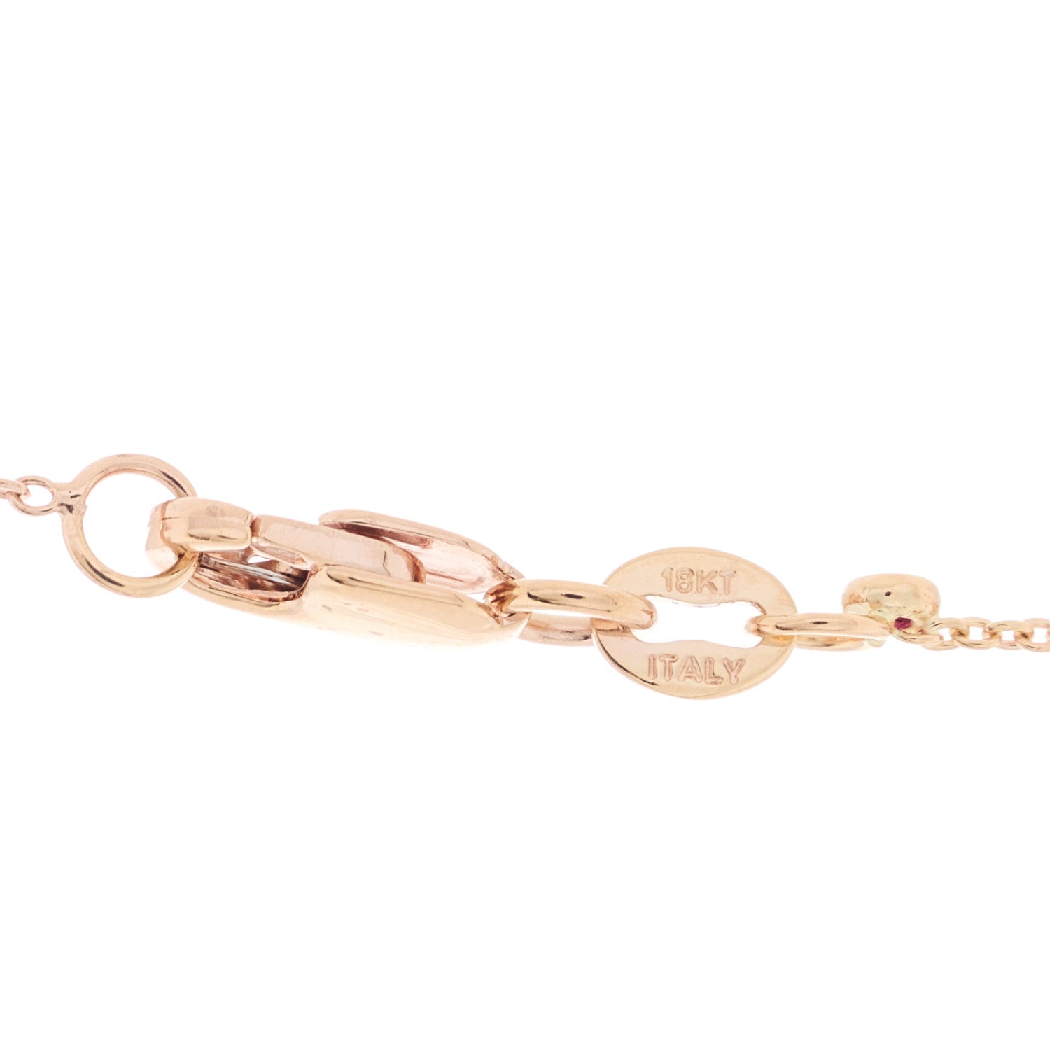 Roberto Coin 18K Rose Gold Black Jade Amphibole Pendant Necklace 4 of 4