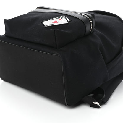 Saint Laurent Canvas SL Playing Cards City Backpack Black 9 of 9