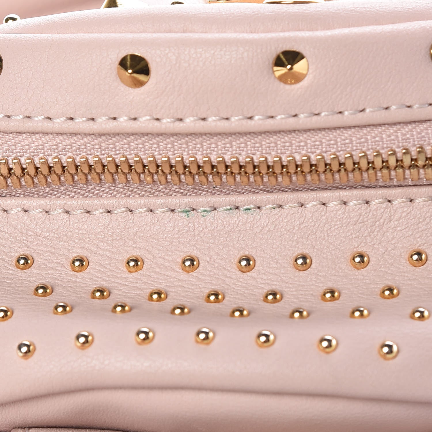 MCM Calfskin Stud X-Mini Stark Bebe Boo Backpack Pink 11 of 12