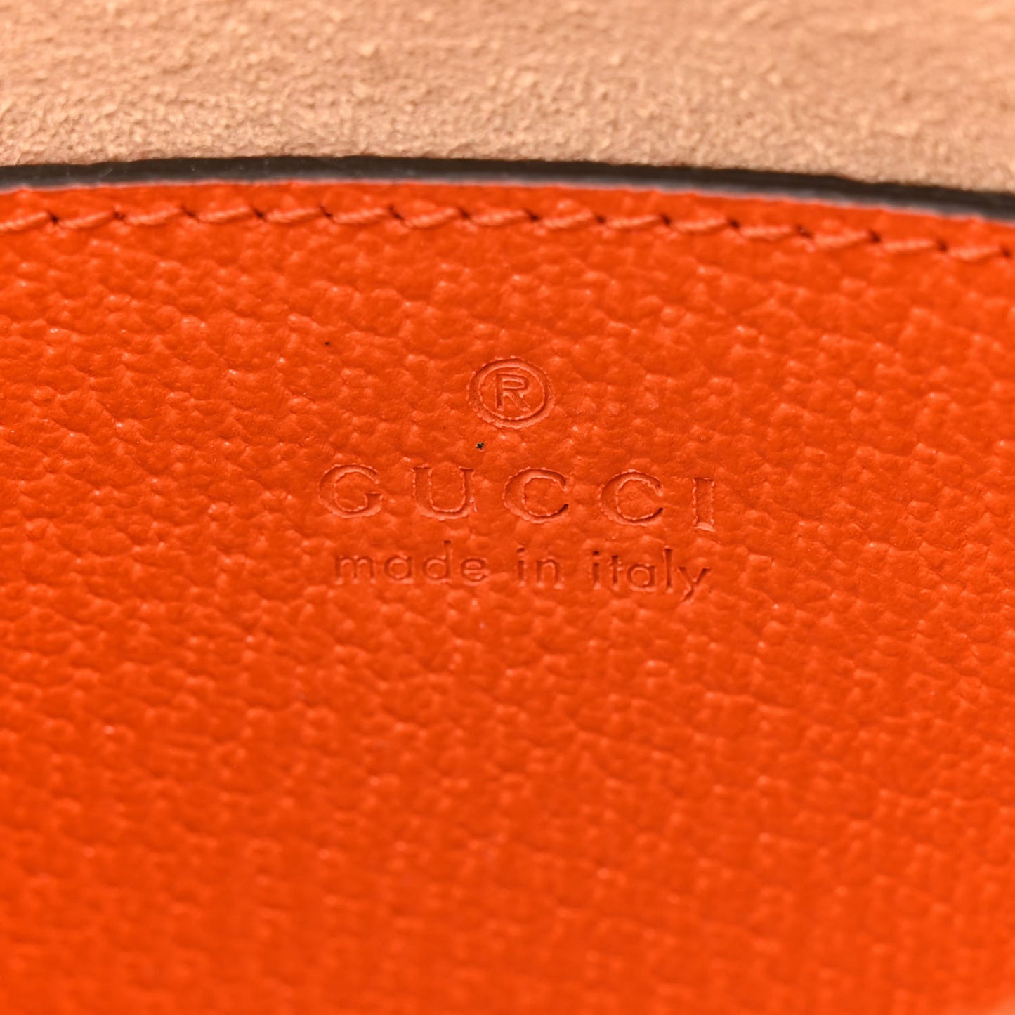 Textured Dollar Calfskin Mini Diana Dome Tote Bag Deep Orange Spicy Cyclamin