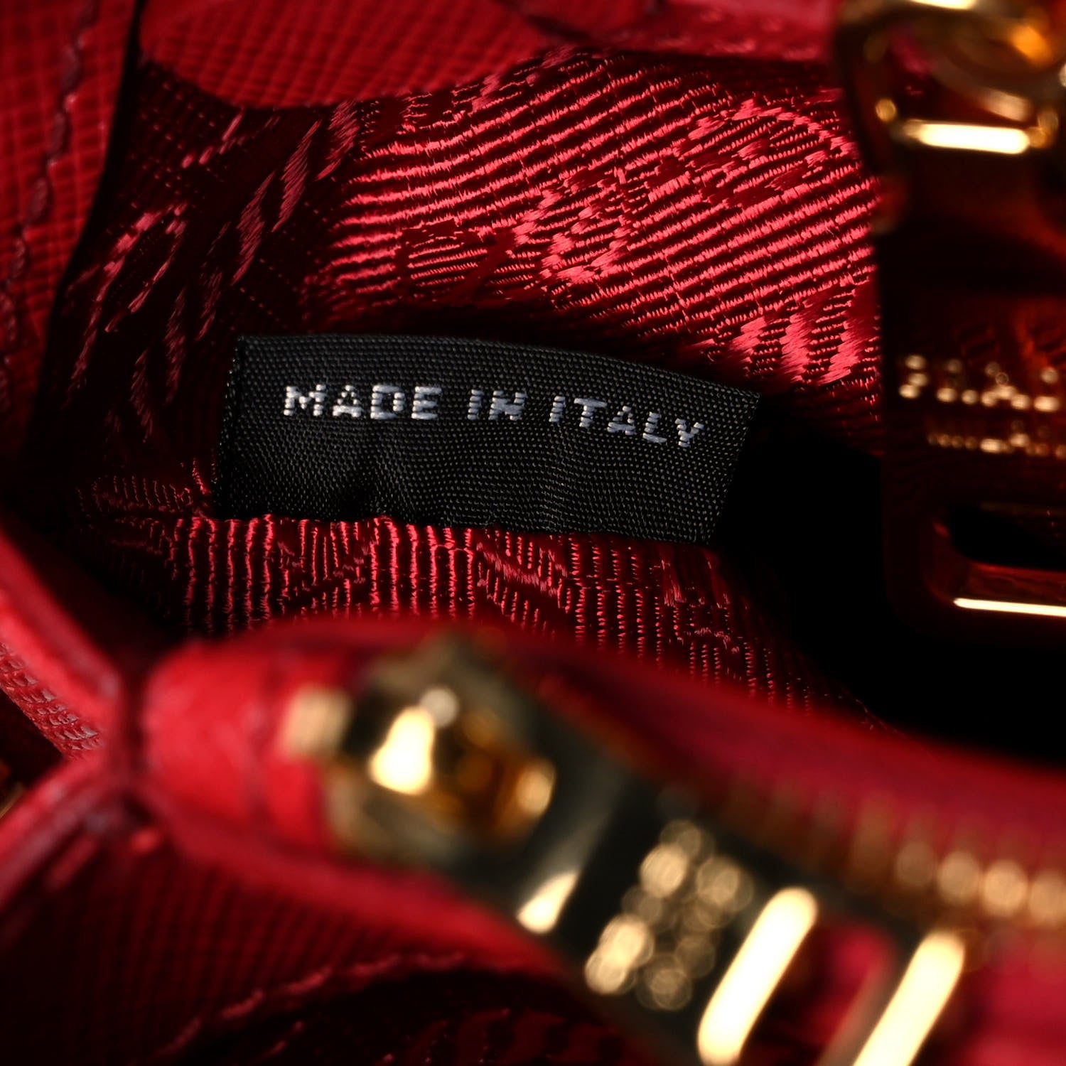 Prada Saffiano Vernice Small Promenade Tote Fuoco 6 of 8