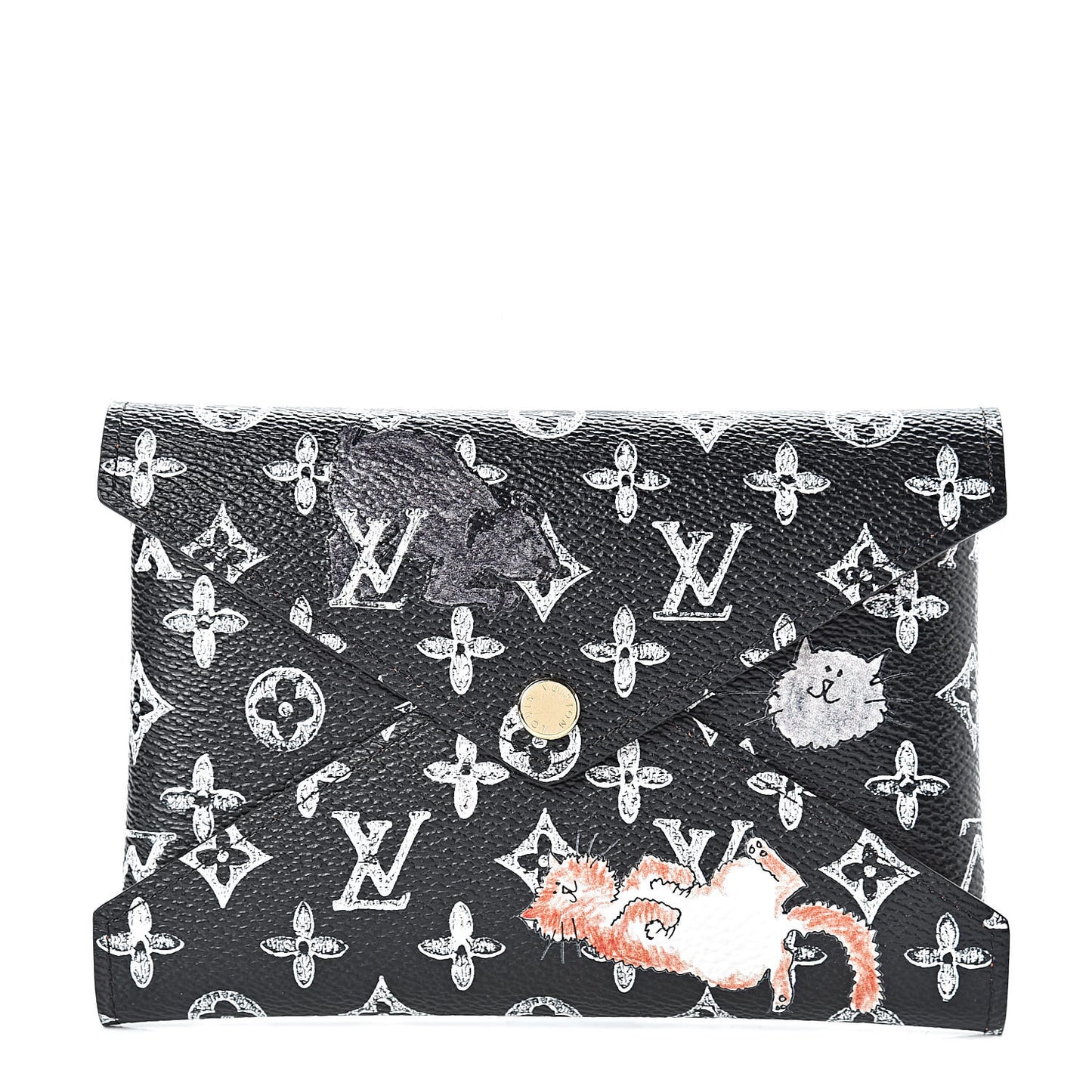 Catogram Medium Kirigami Pochette Black