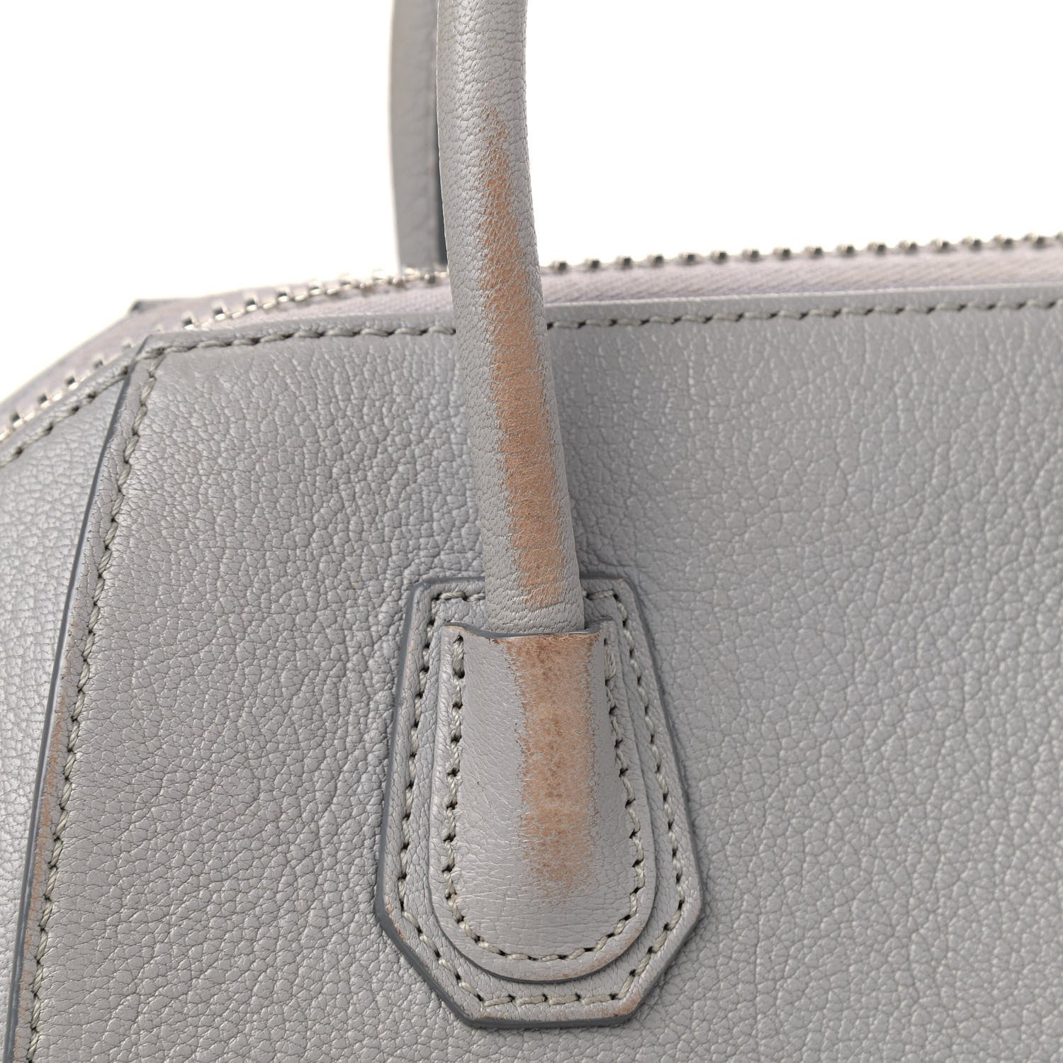 Givenchy Sugar Goatskin Mini Antigona Pearl Grey 11 of 19