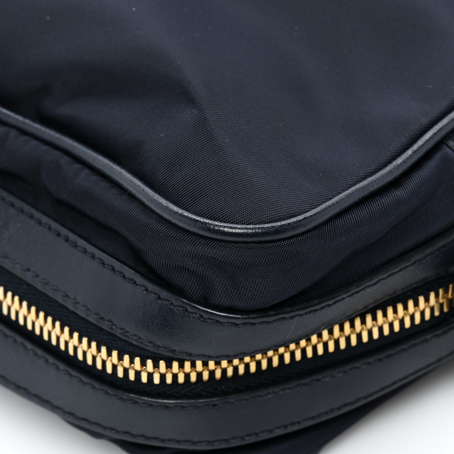 Prada Tessuto Nylon Soft Calf Camera Bag Baltico 12 of 13