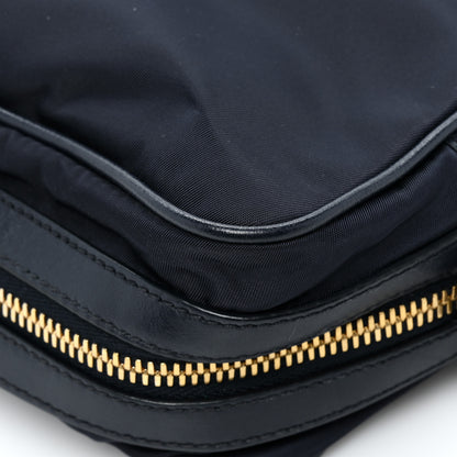 Prada Tessuto Nylon Soft Calf Camera Bag Baltico 12 of 13