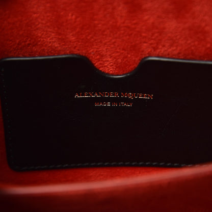 Alexander McQueen Grained Calfskin Studded Box Shoulder Bag 16 Black 8 of 16