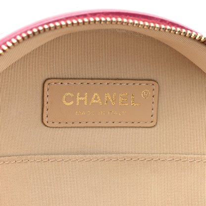 Chanel Glazed Calfskin Round As Earth Evening Bag Rouge 6 of 14