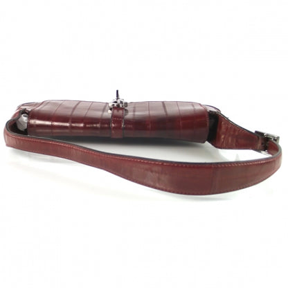 Gucci Eel Exotic Jackie O Flap Bag Red 3 of 9