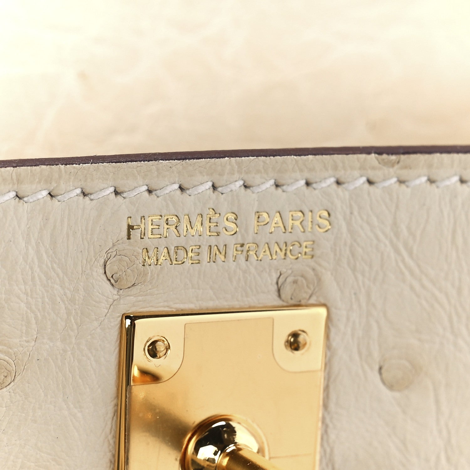 Hermes Ostrich Kelly Danse II Belt Bag Nata 7 of 13