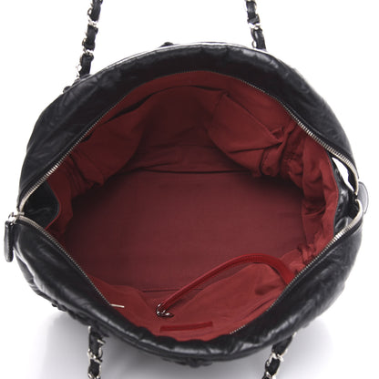 Chanel Calfskin Ultra Stitch Bowler Black 5 of 11