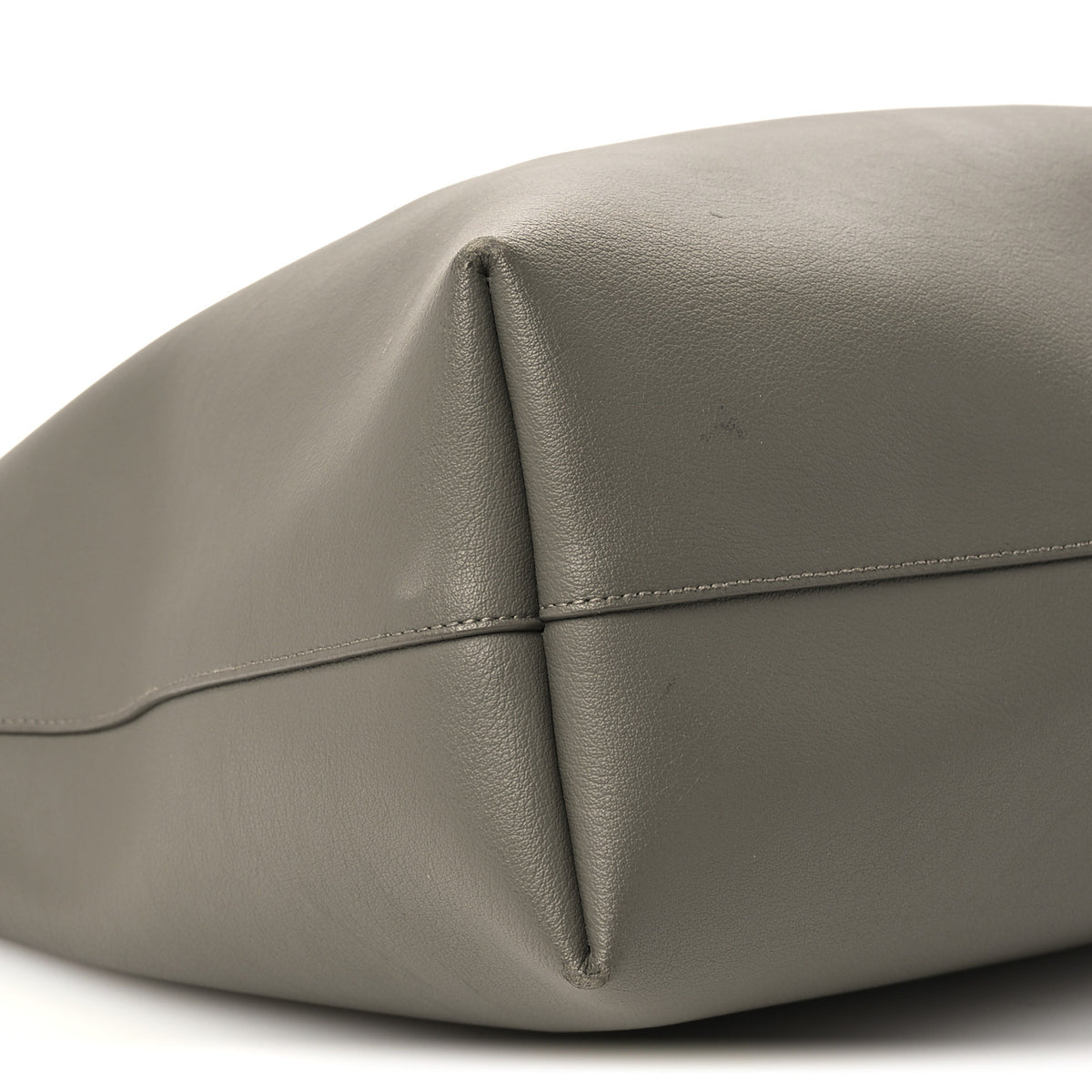 Calfskin Large Shopping Tote Kaki Militaire