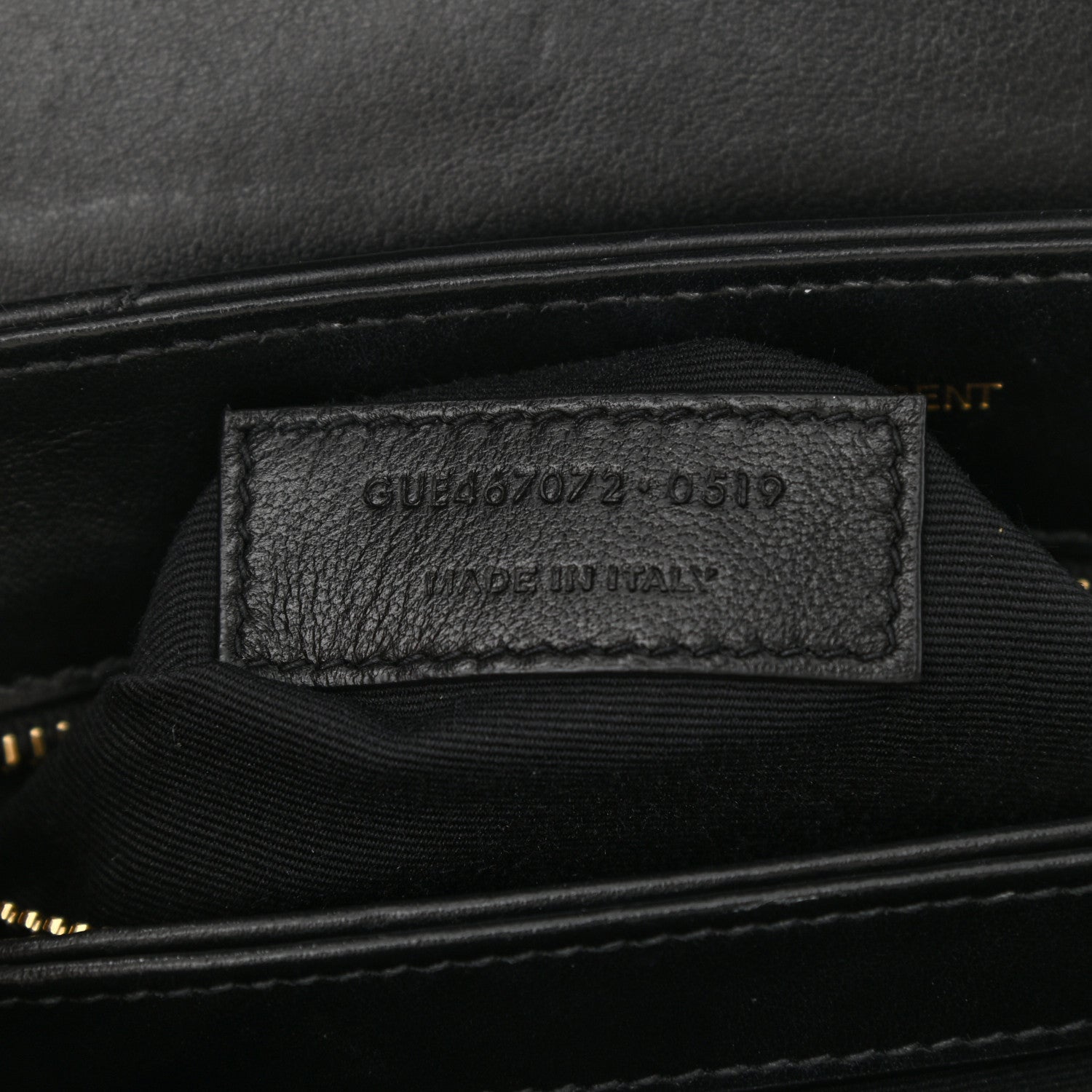 Saint Laurent Calfskin Y Quilted Monogram Toy Loulou Crossbody Bag Black 8 of 12