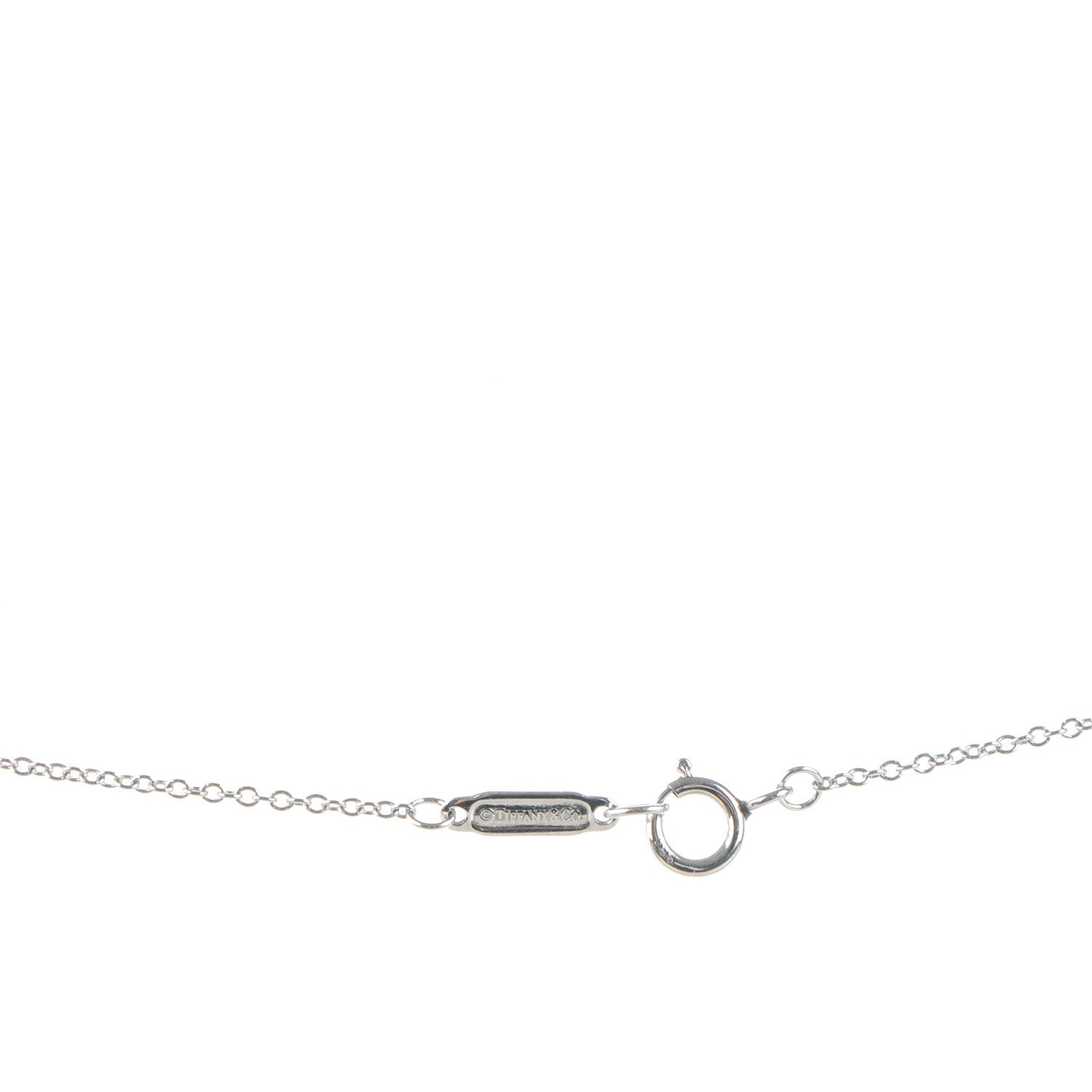Tiffany Platinum Diamond Metro Heart Pendant Necklace 5 of 6