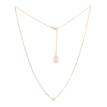 Cartier 18K Pink Gold Diamond SM D'Amour Pendant Necklace 3 of 6