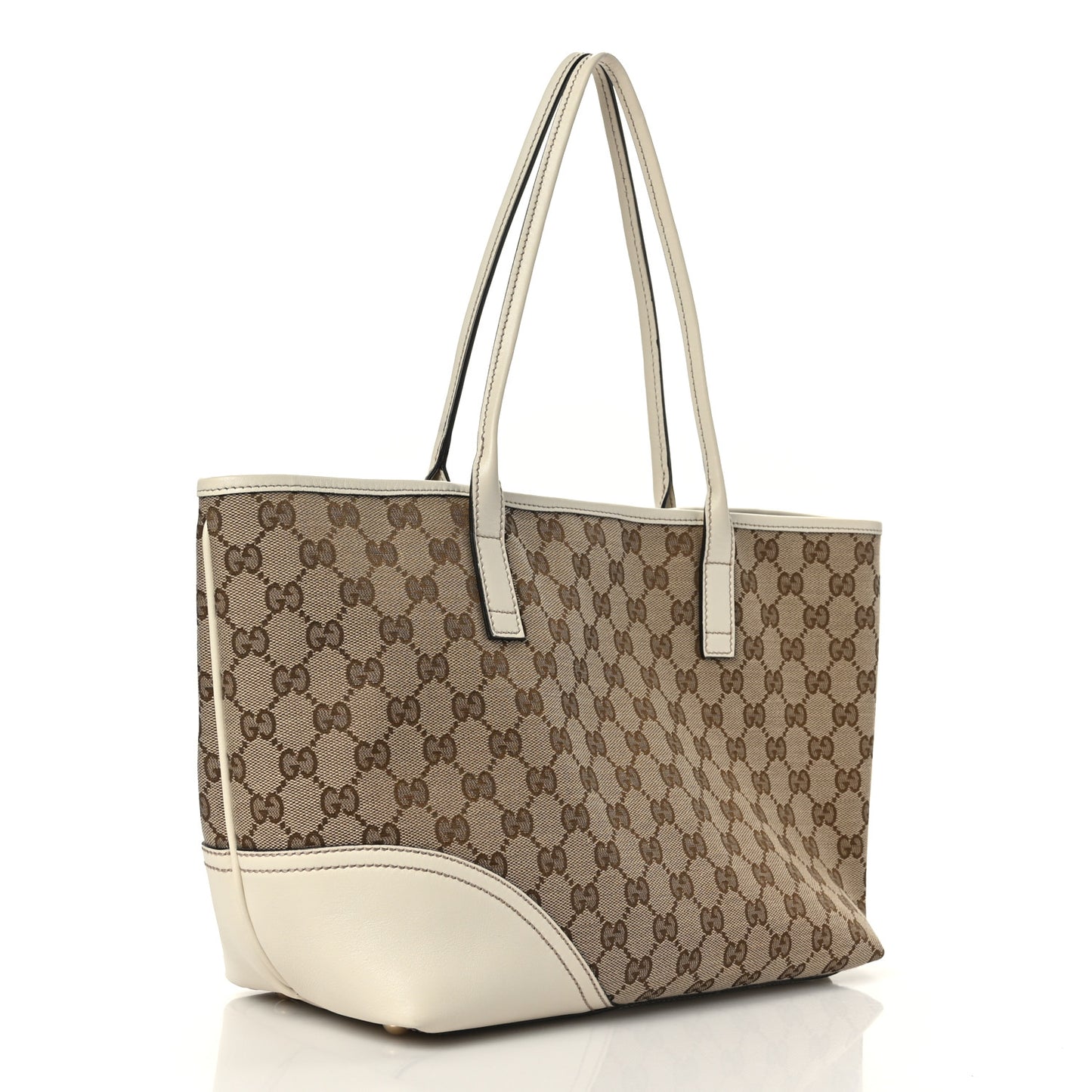 Monogram Medium New Britt Tote Off White