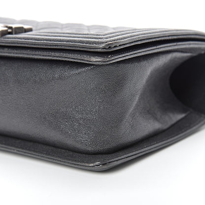 Chanel Caviar Quilted Medium Boy Flap Anthracite 9 of 10