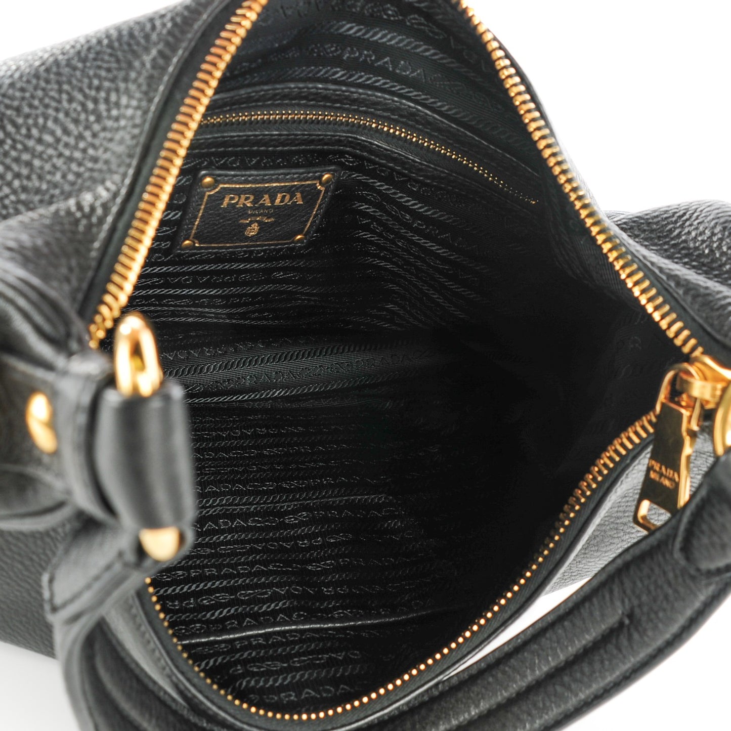 Vitello Daino Hobo Nero Black