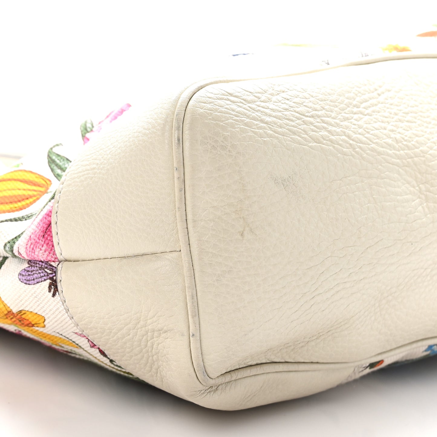 Canvas Floral Flora Tote White