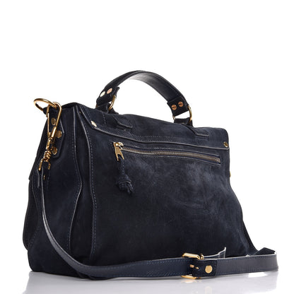 Proenza Schouler Suede Medium PS1 Satchel Navy 3 of 10