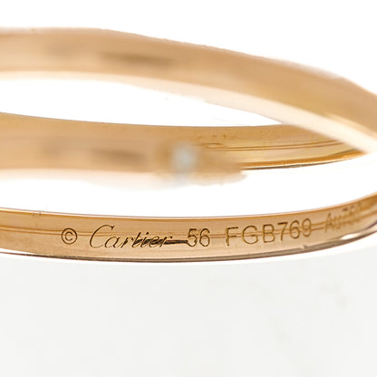 Cartier 18K Pink Gold Diamond Double Juste Un Clou Ring 56 7.5 5 of 6